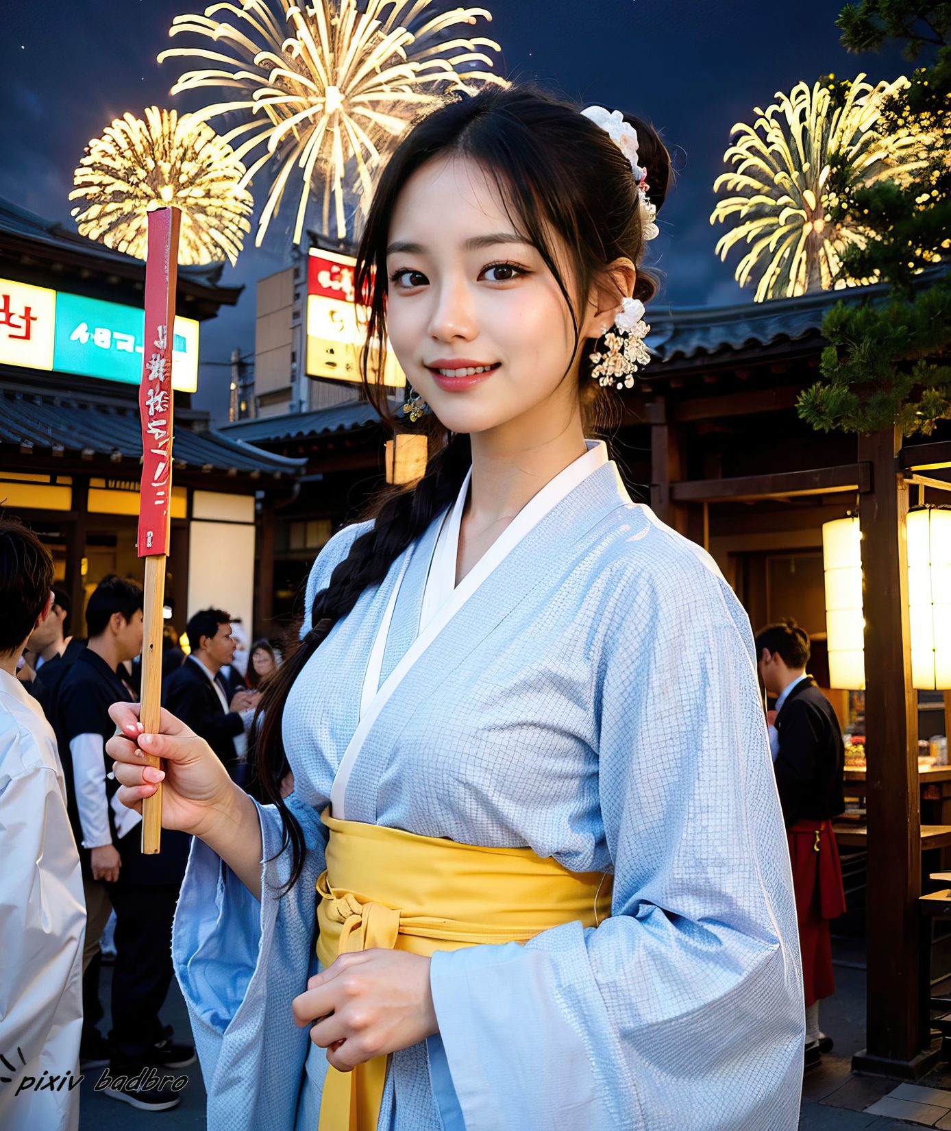 AIŮ 2 Kimono Ͽ¶ Matsuri boobs2 ͷ BadBro ɬ 1ҳ