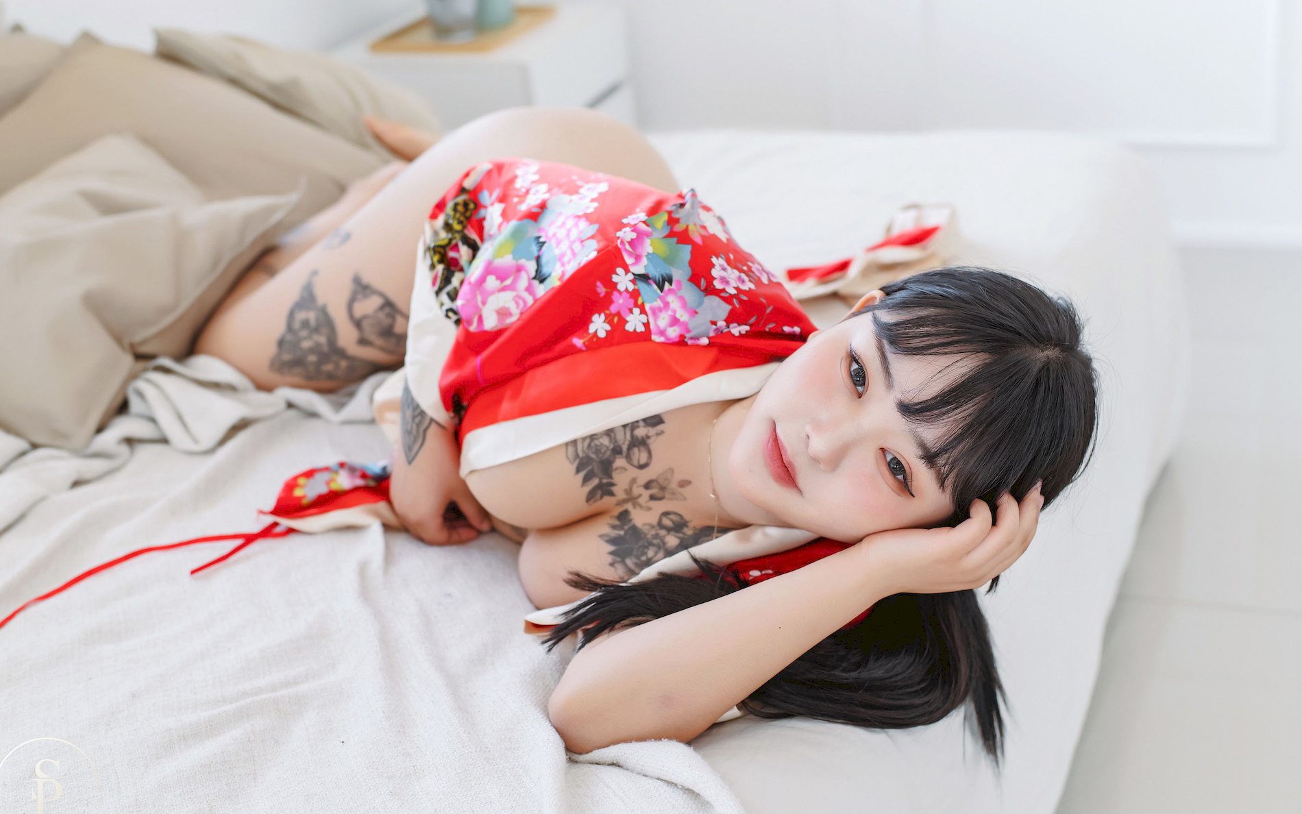 Leopard BoYeon VOL.7 Red [ϺsaintPhotoLifeд] Kimono ϼͼ 10ҳ